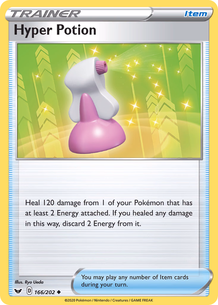 Hyper Potion Pokemon card (166/202, Sword & Shield)