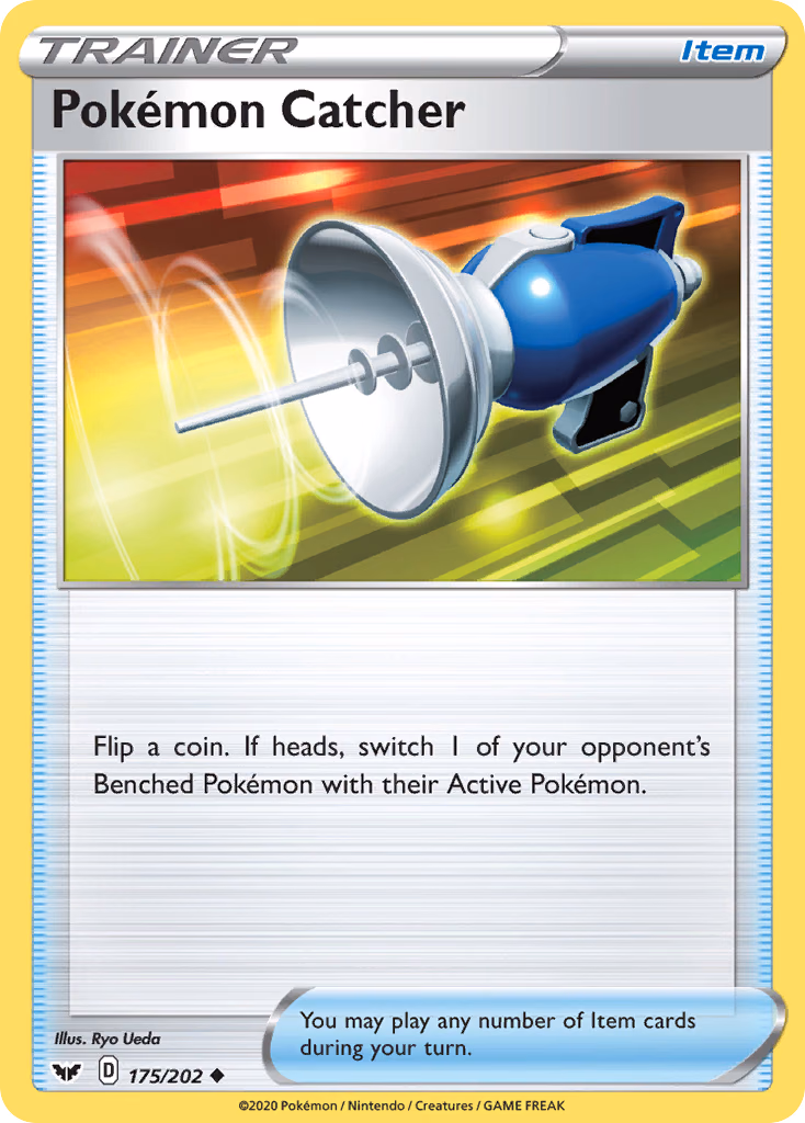 Pokémon Catcher Pokemon card (175/202, Sword & Shield)