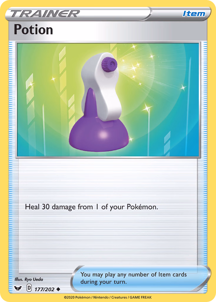 Potion Pokemon card (177/202, Sword & Shield)