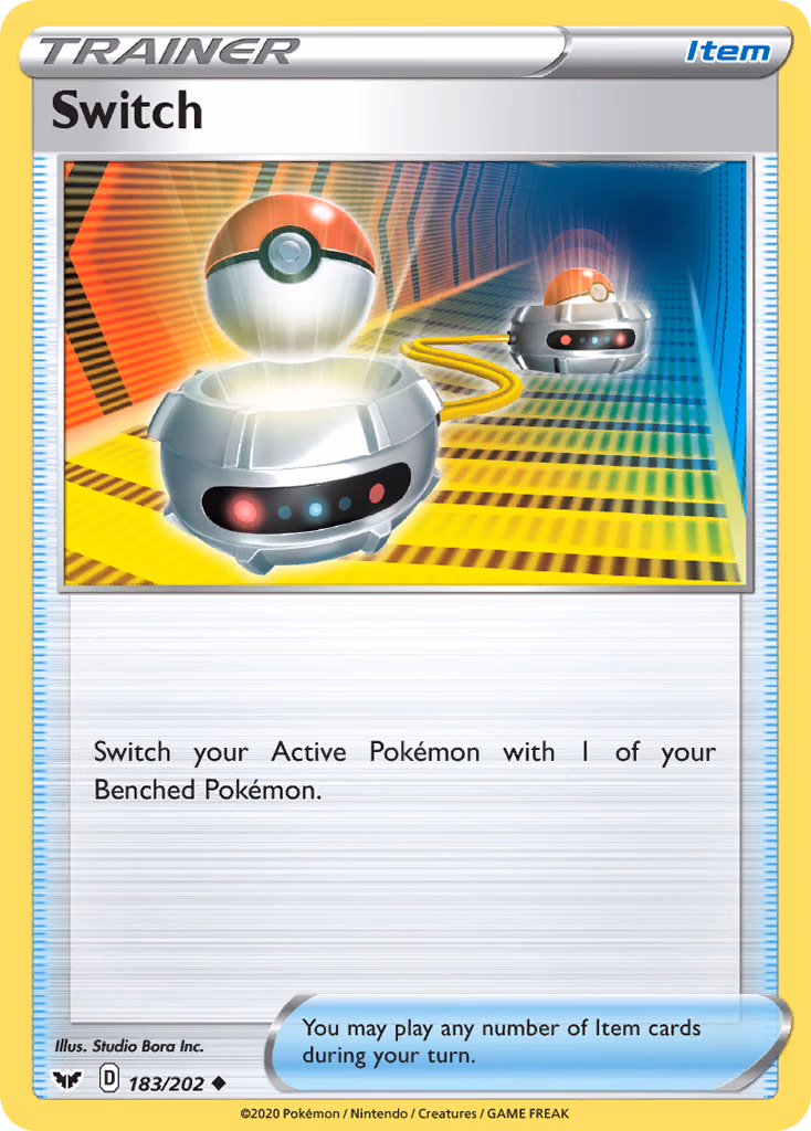 Switch Pokemon card (183/202, Sword & Shield)