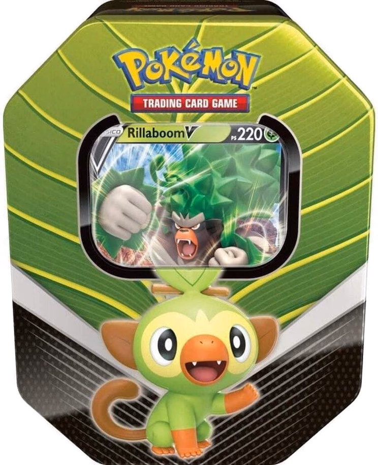 Pokemon Sword & Shield Galar Partners International Tin [Rillaboom V]
