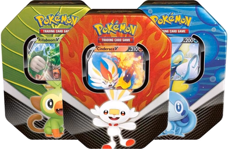 Pokemon Sword & Shield Galar Partners International Tin [Set of 3]