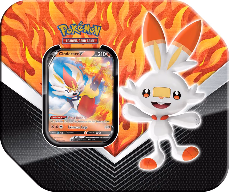 Pokemon Sword & Shield Galar Partners Tin [Cinderace V]