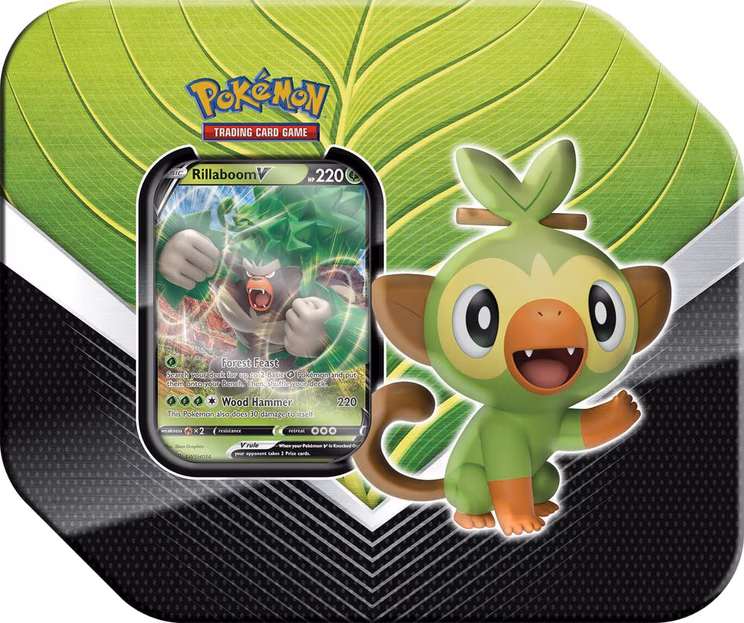 Pokemon Sword & Shield Galar Partners Tin [Rillaboom V]