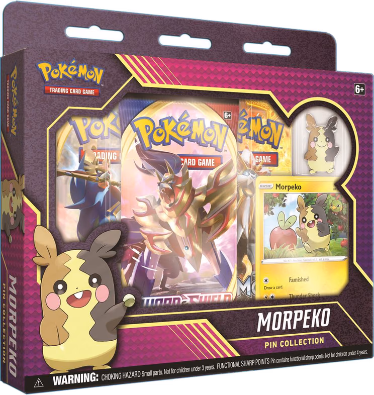 Pokemon Sword & Shield Morpeko Pin Collection