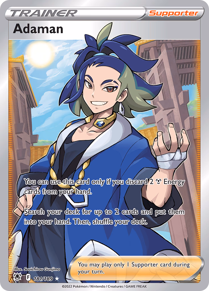 Adaman Pokemon card (181/189, Astral Radiance)
