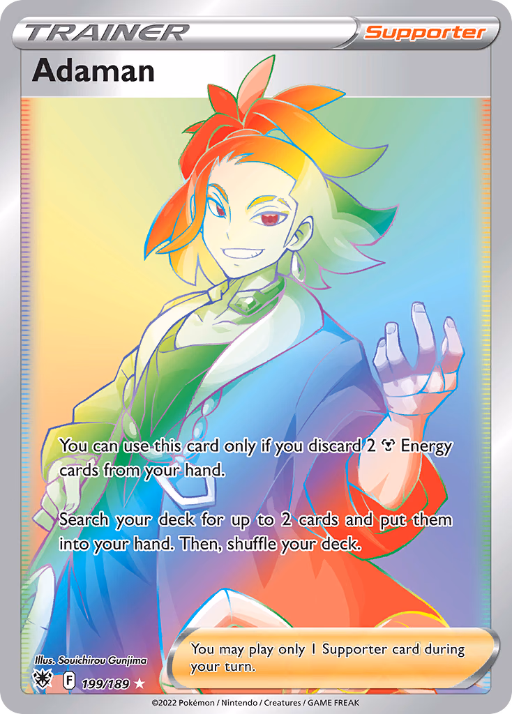Adaman Pokemon card (199/189, Astral Radiance)