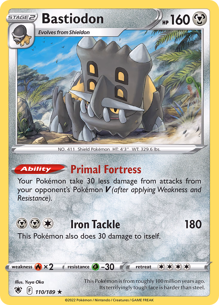 Bastiodon Pokemon card (110/189, Astral Radiance)