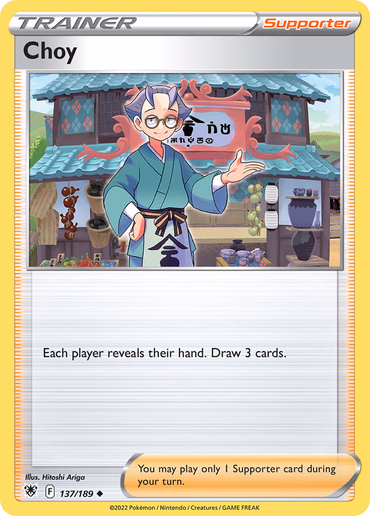 Choy Pokemon card (137/189, Astral Radiance)