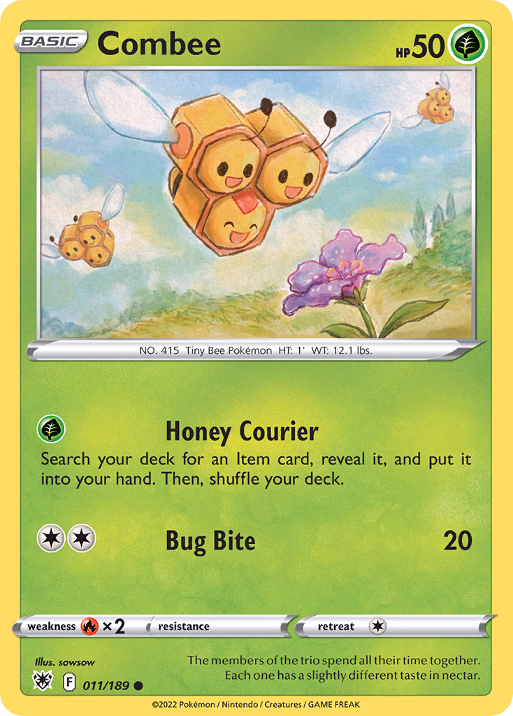 Combee Pokemon card (011/189, Astral Radiance)