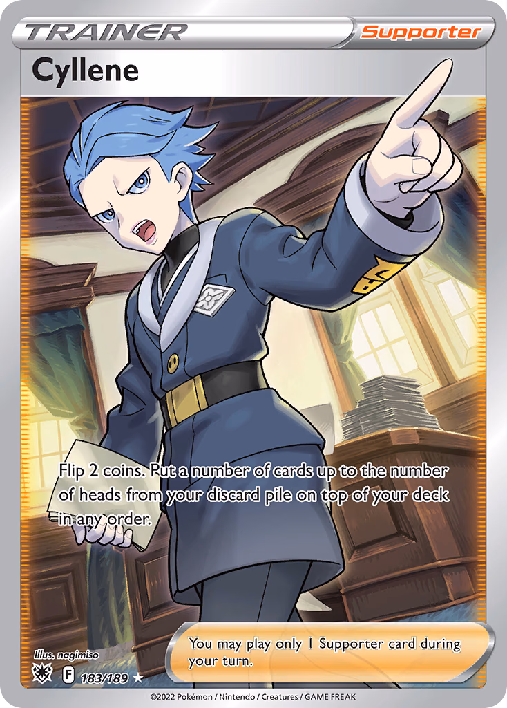 Cyllene Pokemon card (183/189, Astral Radiance)