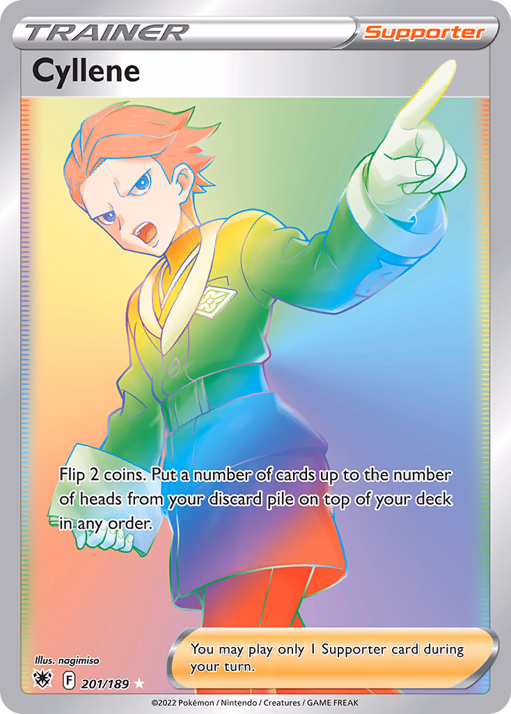 Cyllene Pokemon card (201/189, Astral Radiance)