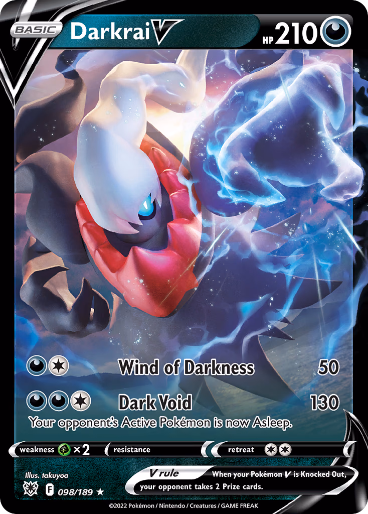 Darkrai V Pokemon card (098/189, Astral Radiance)