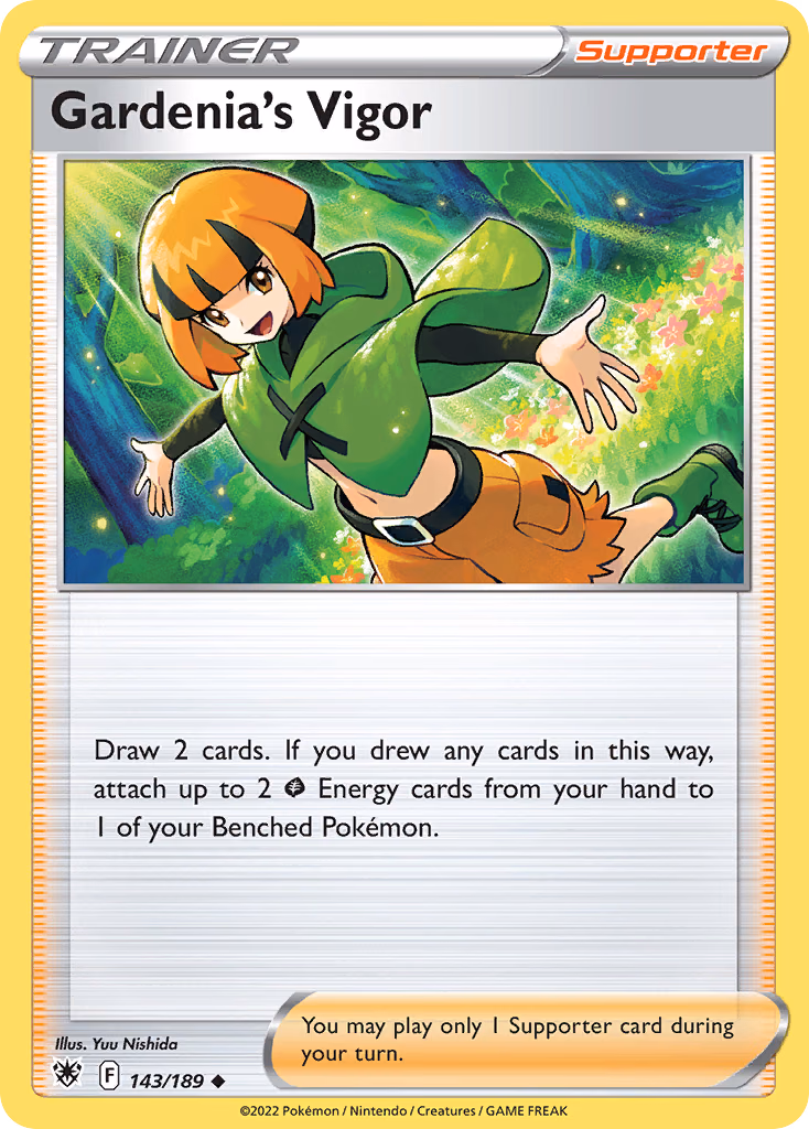 Gardenia's Vigor Pokemon card (143/189, Astral Radiance)