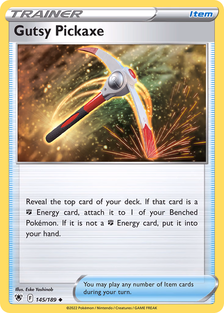 Gutsy Pickaxe Pokemon card (145/189, Astral Radiance)