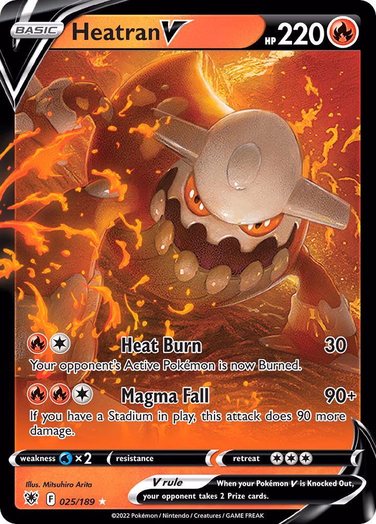 Heatran V Pokemon card (025/189, Astral Radiance)