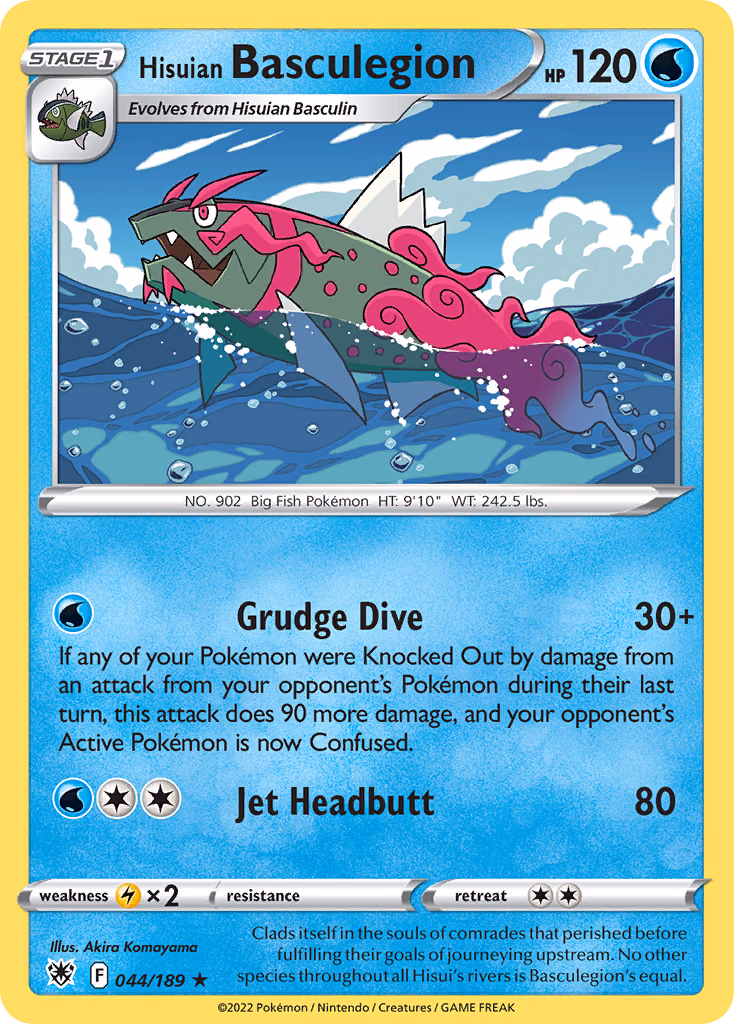 Hisuian Basculegion Pokemon card (044/189, Astral Radiance)