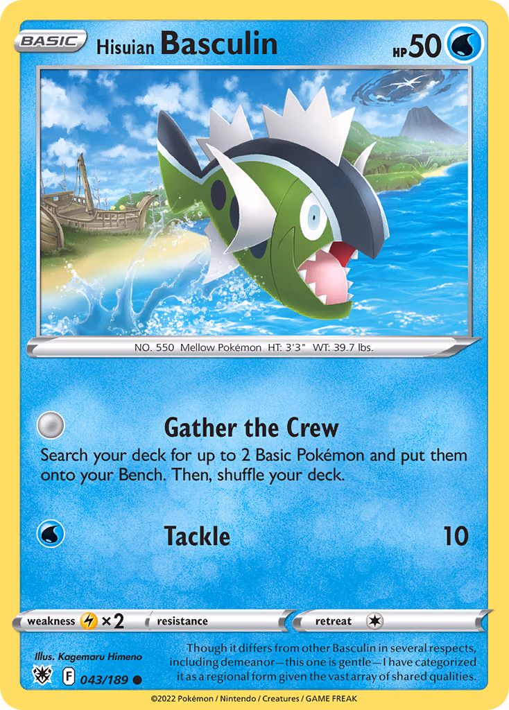 Hisuian Basculin Pokemon card (043/189, Astral Radiance)