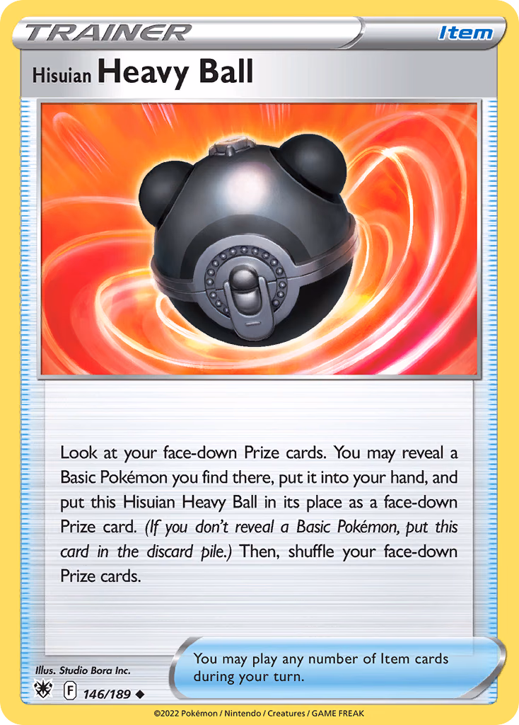 Hisuian Heavy Ball Pokemon card (146/189, Astral Radiance)