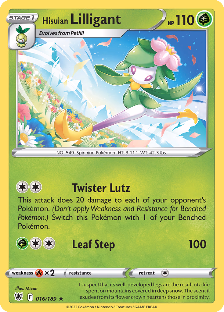 Hisuian Lilligant Pokemon card (016/189, Astral Radiance)