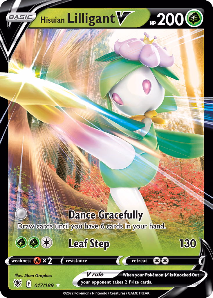 Hisuian Lilligant V Pokemon card (017/189, Astral Radiance)