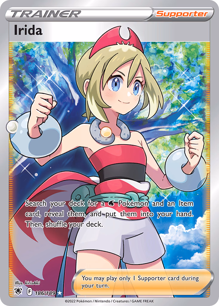 Irida Pokemon card (186/189, Astral Radiance)