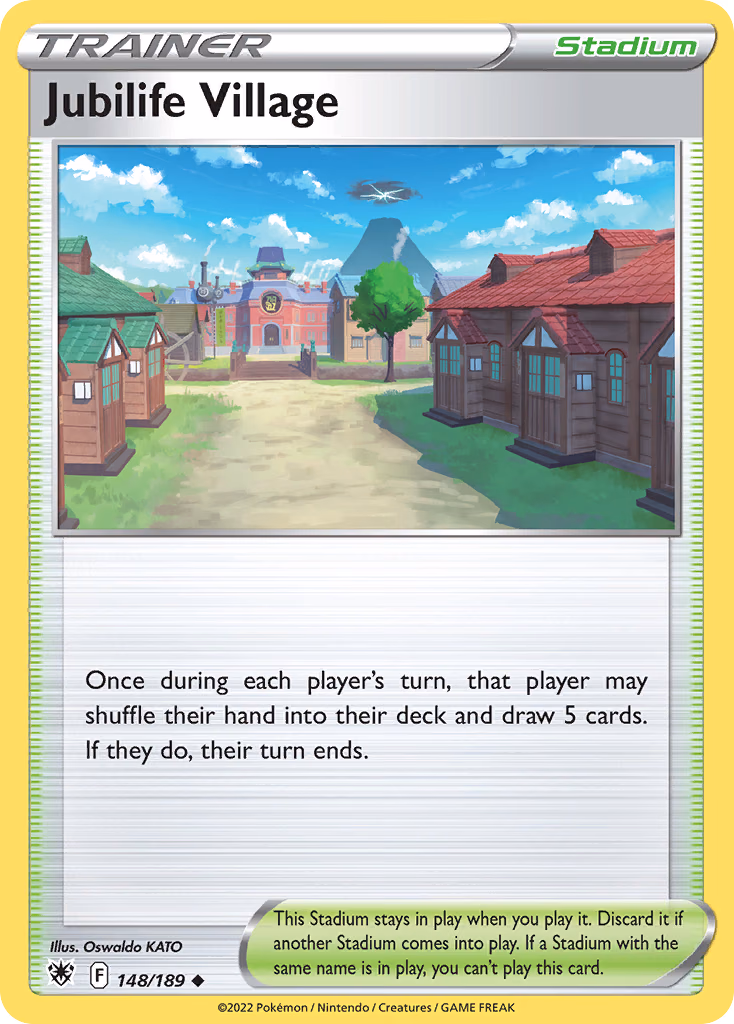Jubilife Village Pokemon card (148/189, Astral Radiance)