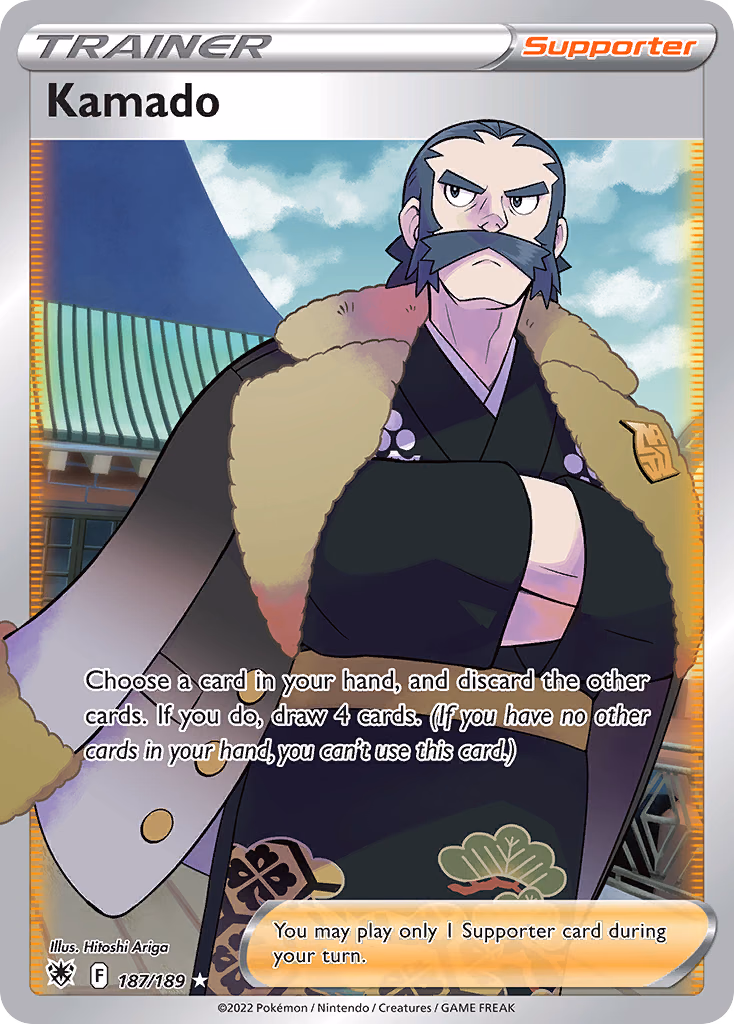 Kamado Pokemon card (187/189, Astral Radiance)