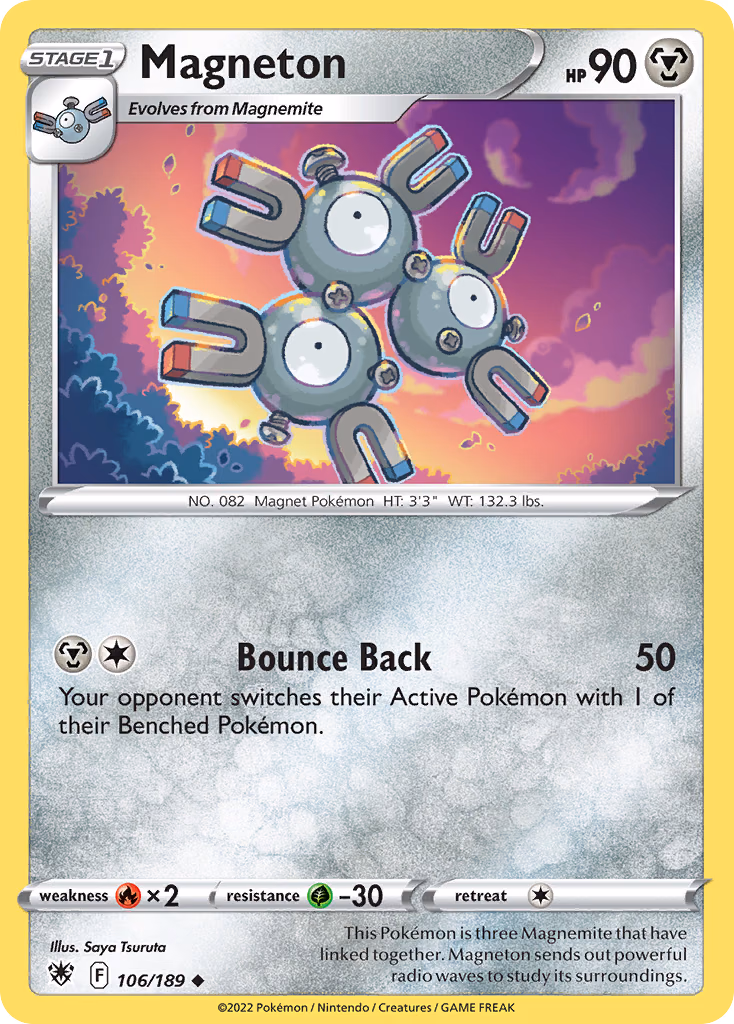 Magneton Pokemon card (106/189, Astral Radiance)
