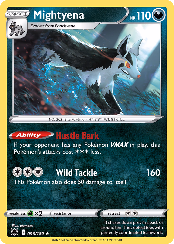 Mightyena Pokemon card (096/189, Astral Radiance)