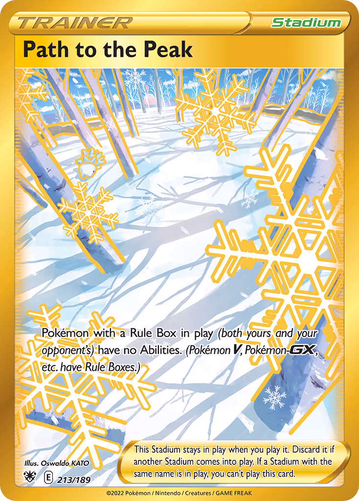 Path to the Peak Pokemon card (213/189, Astral Radiance)