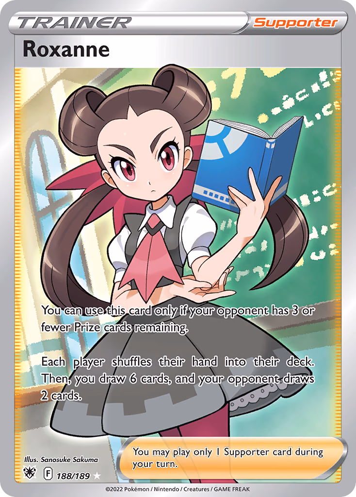 Roxanne Pokemon card (188/189, Astral Radiance)