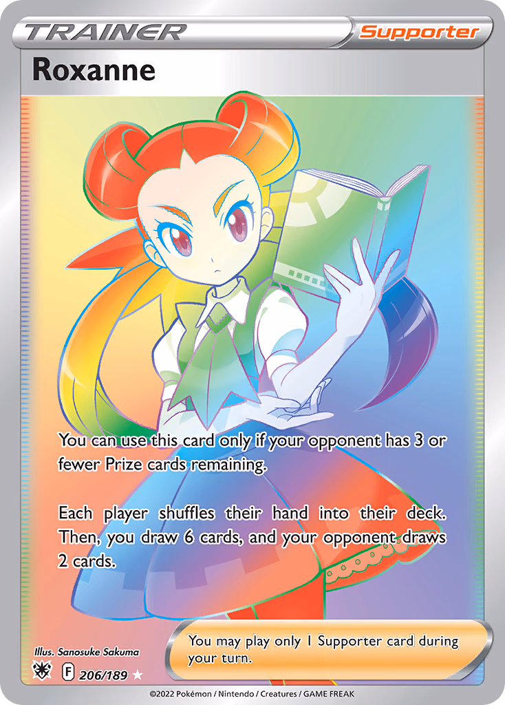 Roxanne Pokemon card (206/189, Astral Radiance)