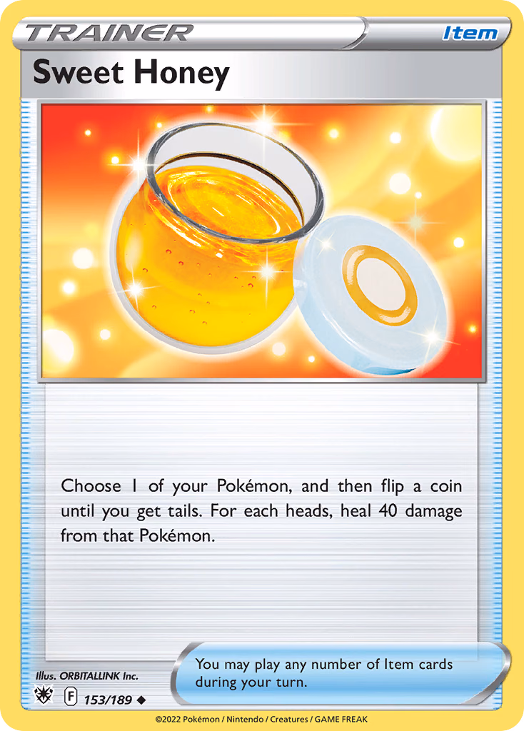 Sweet Honey Pokemon card (153/189, Astral Radiance)