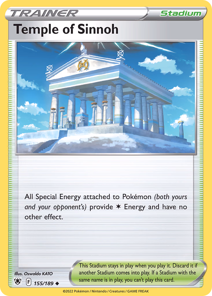Temple of Sinnoh Pokemon card (155/189, Astral Radiance)