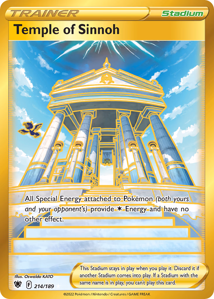 Temple of Sinnoh Pokemon card (214/189, Astral Radiance)