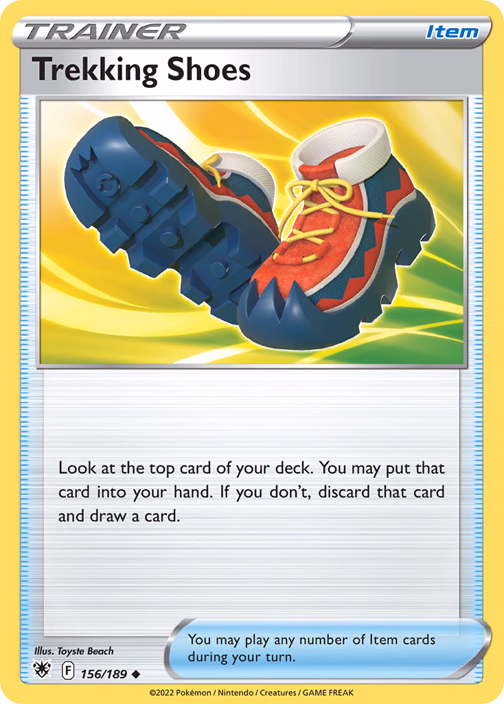 Trekking Shoes Pokemon card (156/189, Astral Radiance)