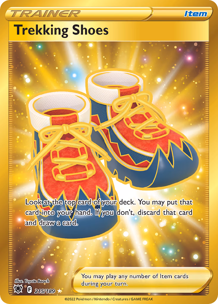 Trekking Shoes Pokemon card (215/189, Astral Radiance)