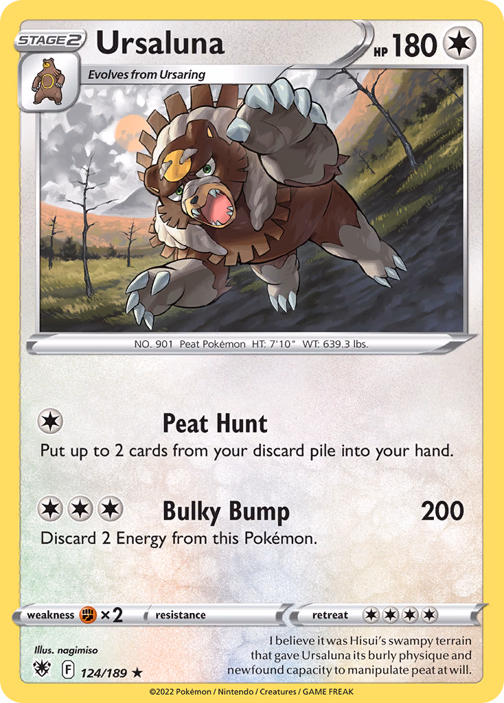 Ursaluna Pokemon card (124/189, Astral Radiance)