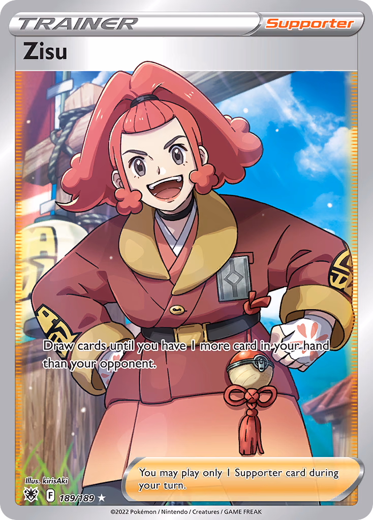 Zisu Pokemon card (189/189, Astral Radiance)