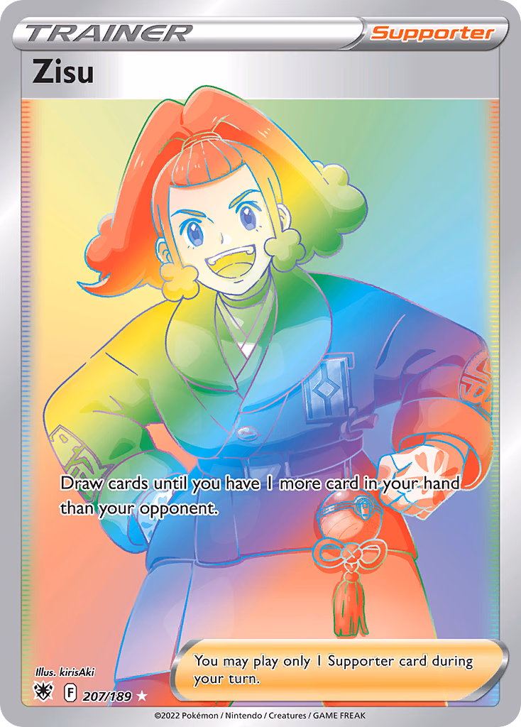 Zisu Pokemon card (207/189, Astral Radiance)