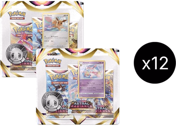 Pokemon Astral Radiance 3 Pack Blister Case