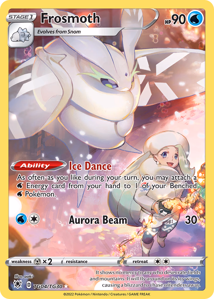 Frosmoth Pokemon card (TG04/TG30, Astral Radiance Trainer Gallery)