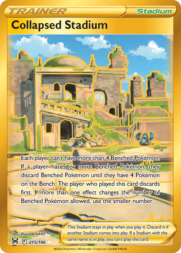 Collapsed Stadium Pokemon card (215/196, Lost Origin)