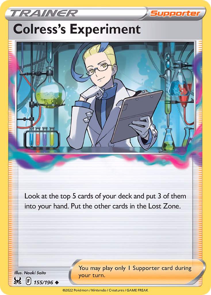 Colress's Experiment Pokemon card (155/196, Lost Origin)