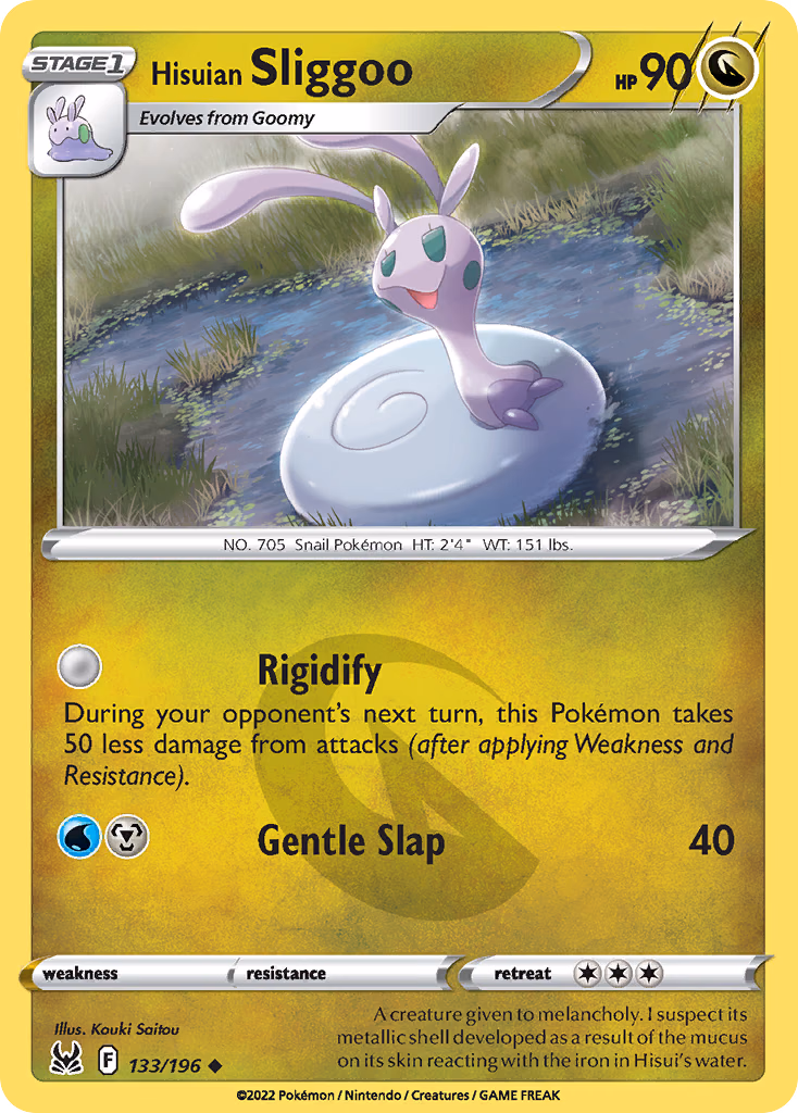 Hisuian Sliggoo Pokemon card (133/196, Lost Origin)