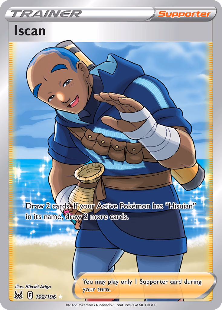 Iscan Pokemon card (192/196, Lost Origin)