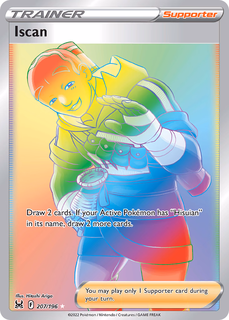 Iscan Pokemon card (207/196, Lost Origin)
