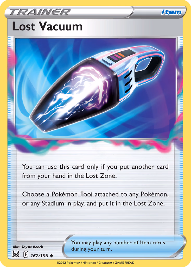 Lost Vacuum Pokemon card (162/196, Lost Origin)