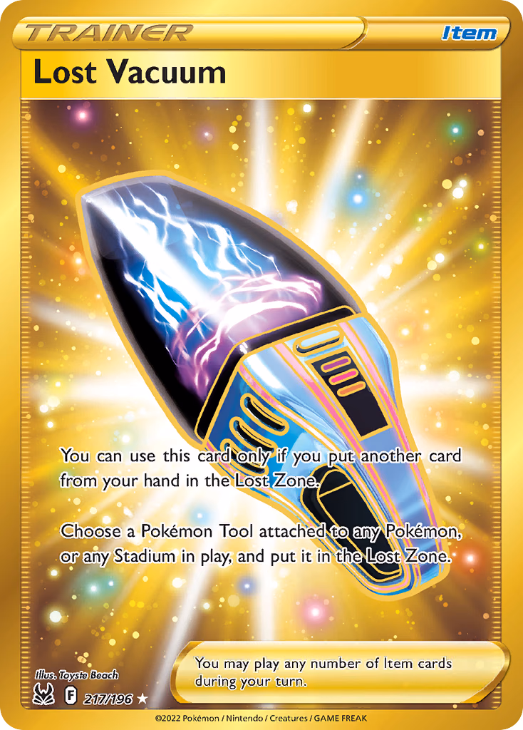 Lost Vacuum Pokemon card (217/196, Lost Origin)